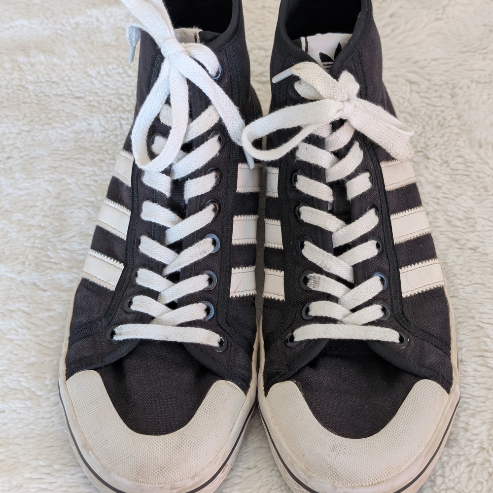 Great Condition: Adidas Canvas High-top Women’s 8